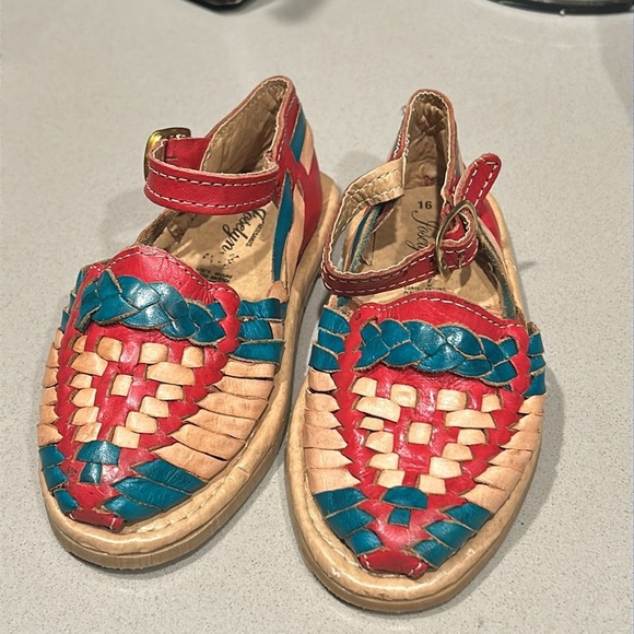 Kids Mexican Huaraches Leather Sandals - Picture 6 of 10